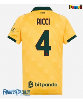 AC Milan Samuele Ricci #4 Tricou Fotbal Replică 2025-26 Femei Treilea